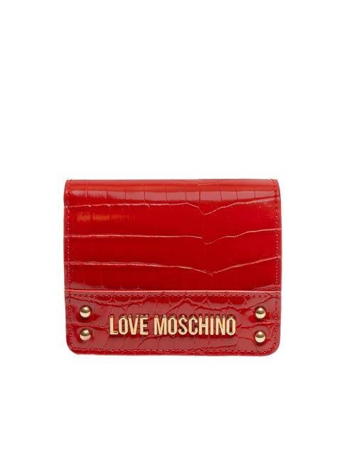 LOVE MOSCHINO SHINY CROCO Portafoglio Donna ROSSO - Portafogli Donna