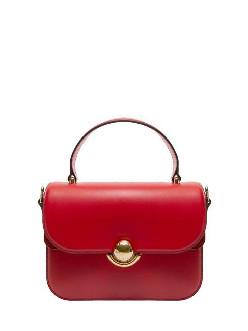 FURLA SFERA Borsa cartelletta in pelle con tracolla rosso veneziano - Borse Donna