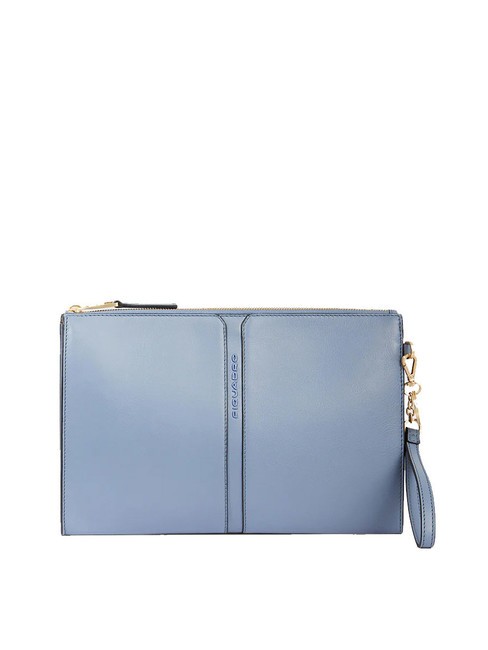 PIQUADRO RAY M Pochette porta tablet 11" in pelle blu - Porta tablet & Organizer