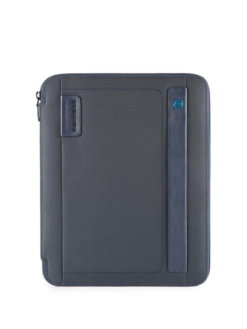 PIQUADRO Pulse Portablocco formato A4 CHEVRON BLU - Porta tablet & Organizer