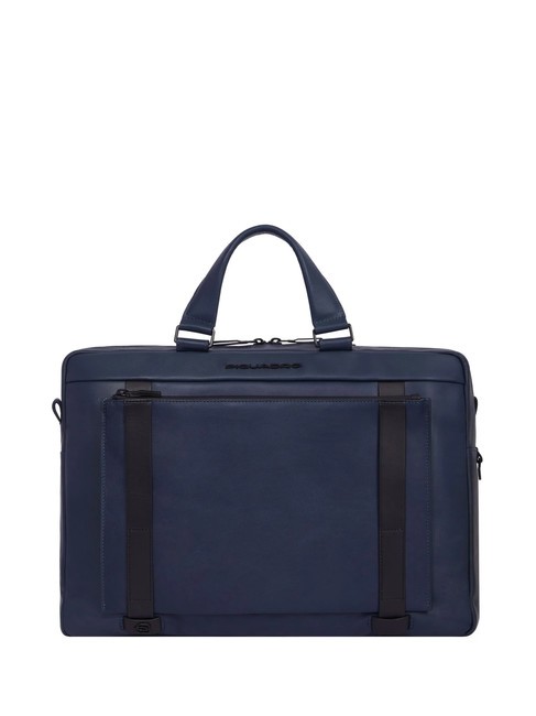 PIQUADRO DAVID Cartella in pelle, porta pc 15.6" blu - Cartelle Lavoro