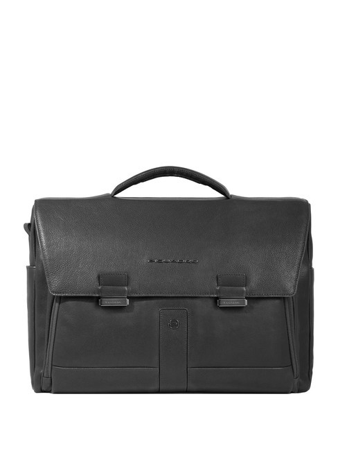 PIQUADRO CARL Cartella in pelle, porta pc 15.6" Nero - Cartelle Lavoro