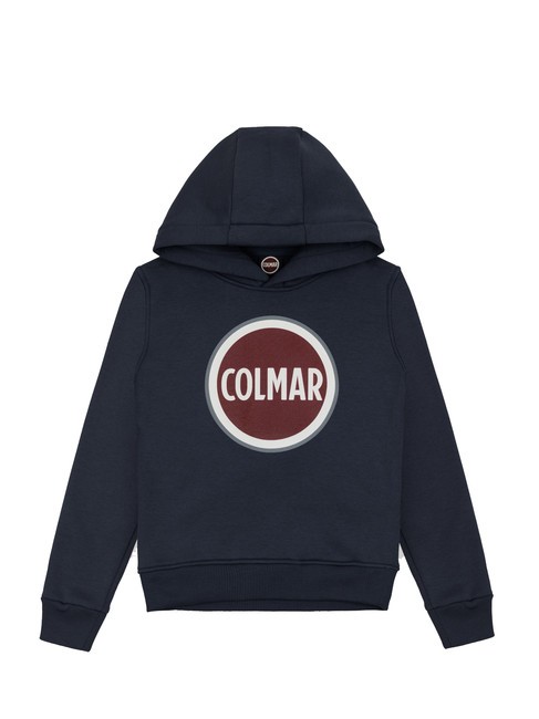 COLMAR MODISH KIDS Felpa cappuccio stampa logo navy blue - Felpe Bambini