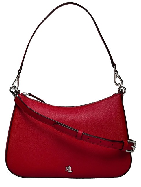 RALPH LAUREN DANNI Borsa a spalla, con tracolla, in pelle festive red - Borse Donna