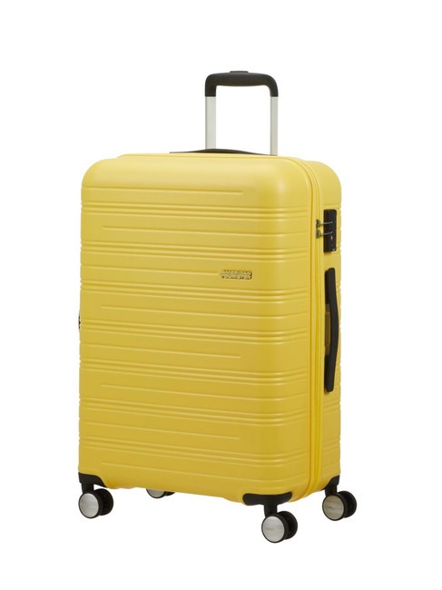 AMERICAN TOURISTER HIGH TURN  Trolley Medio  matt yellow - Trolley Rigidi