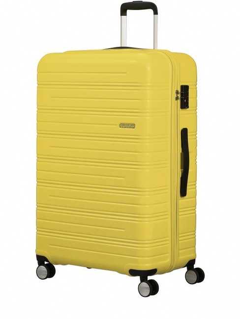 AMERICAN TOURISTER HIGH TURN  Trolley Grande matt yellow - Trolley Rigidi