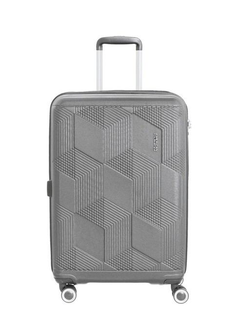 AMERICAN TOURISTER SUNCHASER  Trolley Medio SILVER - Trolley Rigidi