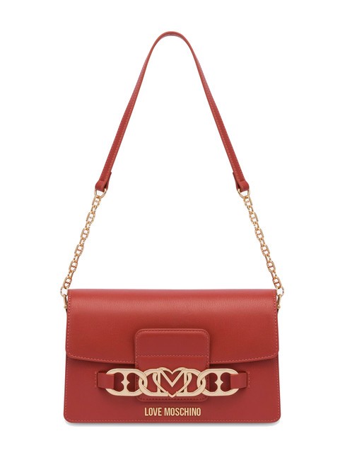 LOVE MOSCHINO HEART CHAIN Borsa a spalla ruggine - Borse Donna