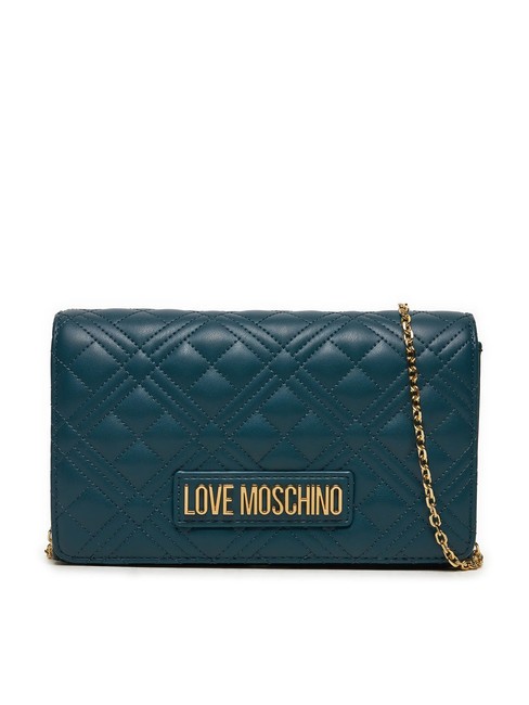 LOVE MOSCHINO QUILTED Chain Pochette a tracolla smeraldo - Borse Donna