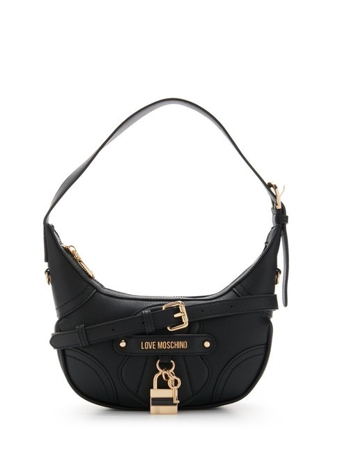 LOVE MOSCHINO PADLOCK Borsa a spalla con tracolla Nero - Borse Donna