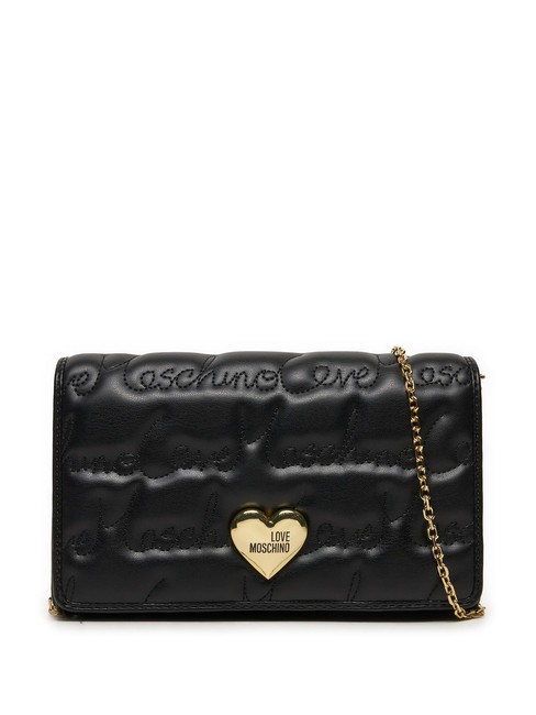 LOVE MOSCHINO GOLDEN HEART  Borsetta a spalla Nero - Borse Donna