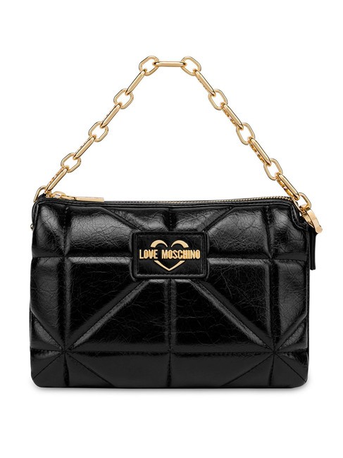 LOVE MOSCHINO GOLD CHAIN Borsa con tracolla Nero - Borse Donna