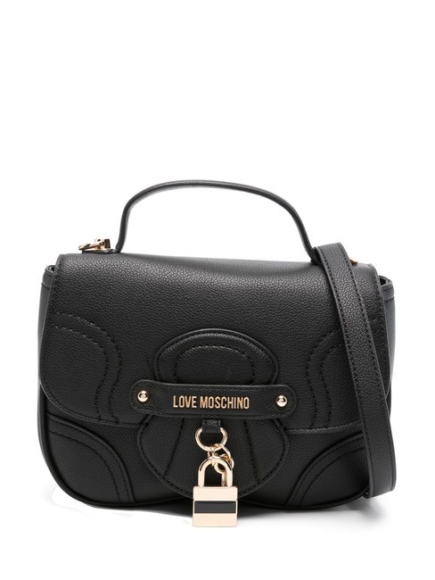 LOVE MOSCHINO PADLOCK Mini Bag a mano, con tracolla Nero - Borse Donna