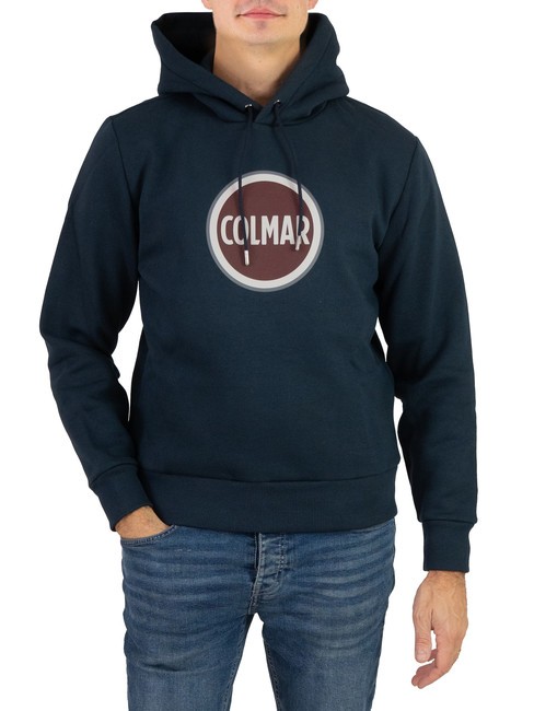 COLMAR MODISH Felpa con cappuccio e stampa logo navy blue - Felpe Uomo