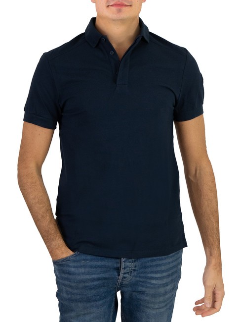 COLMAR FLUX Polo mezza manica in cotone pique navy blue - Polo Uomo