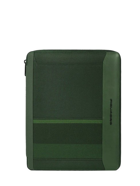 PIQUADRO STEVE Portablocco A4 VERDE - Porta tablet & Organizer