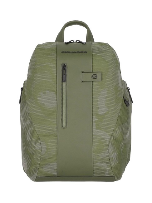 PIQUADRO BRIEF 2 Zaino porta PC 14" camouflage reflected verde - Zaini da lavoro porta PC