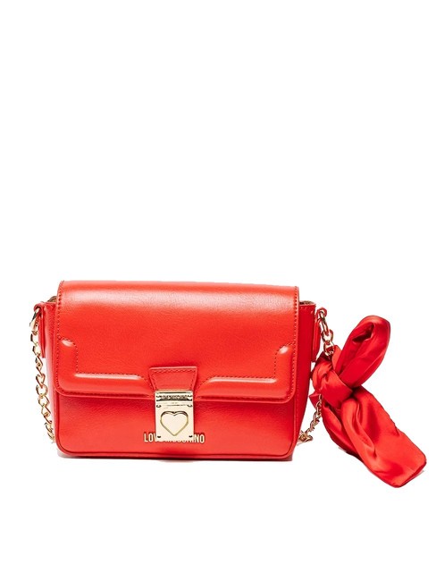 LOVE MOSCHINO FIOCCO Mini bag a tracolla  ROSSO - Borse Donna