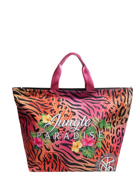 YNOT JUNGLE PARADISE Borsa shopping grande da mare fuxia - Borse Donna