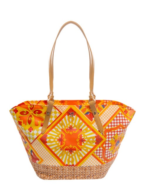 YNOT SICILY Borsa shopping media da mare orange - Borse Donna