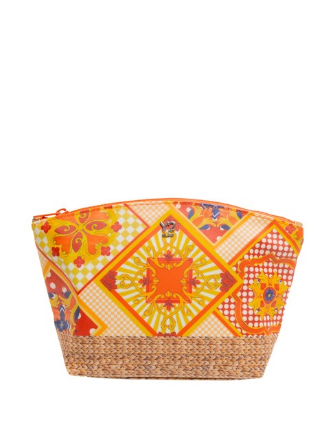 YNOT SICILY Beauty case stampa all over orange - Beauty Case