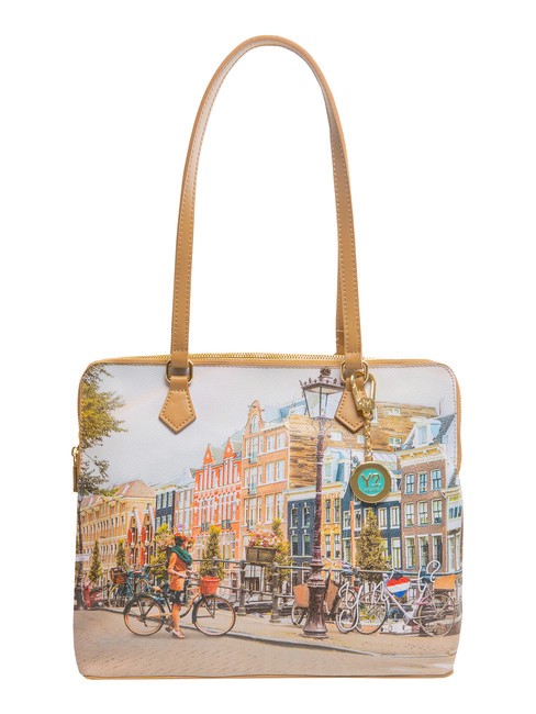 YNOT YESBAG Borsa a spalla con tracolla amsterdam rainbow - Borse Donna