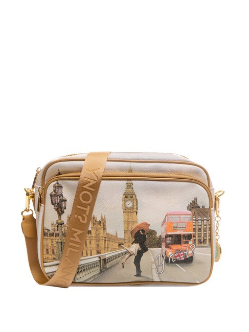 YNOT YESBAG Borsa postina a tracolla con tasca london love - Borse Donna