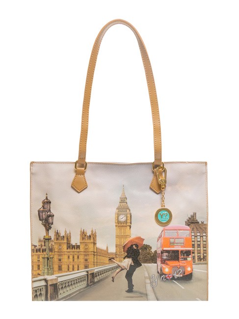 YNOT YESBAG Shopping bag squadrata london love - Borse Donna