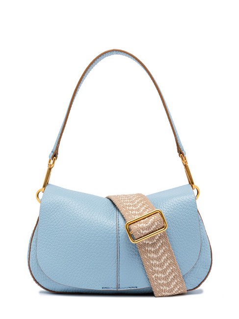 GIANNI CHIARINI HELENA ROUND Borsa in pelle con doppia tracolla sky - Borse Donna