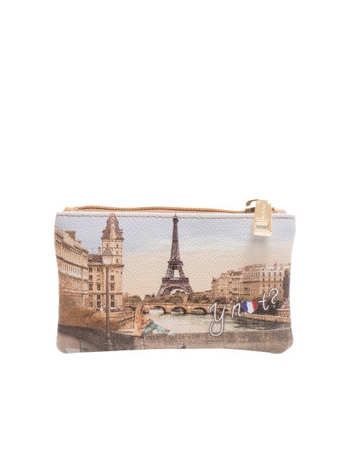 YNOT YESBAG Astuccio portachiavi con zip eiffel girl - Portachiavi