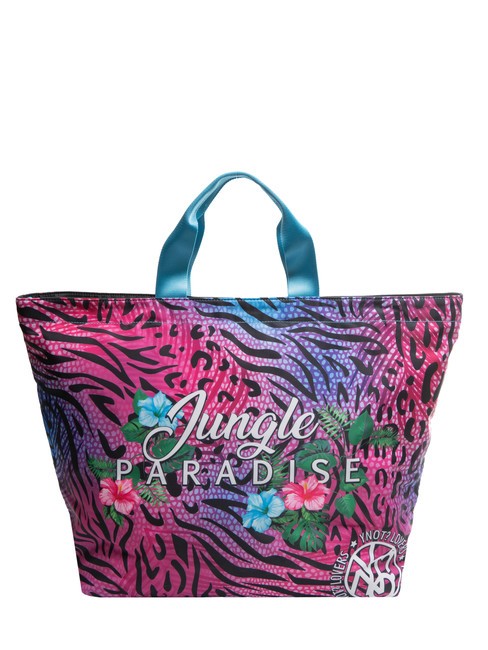 YNOT JUNGLE PARADISE Borsa shopping grande da mare aqua - Borse Donna