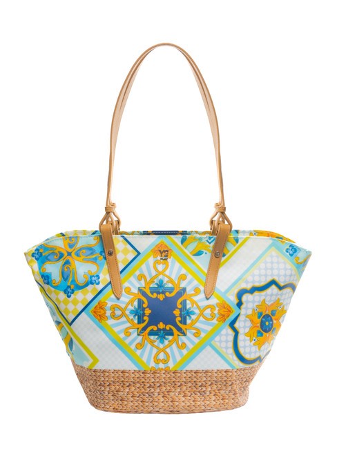 YNOT SICILY Borsa shopping media da mare blue - Borse Donna