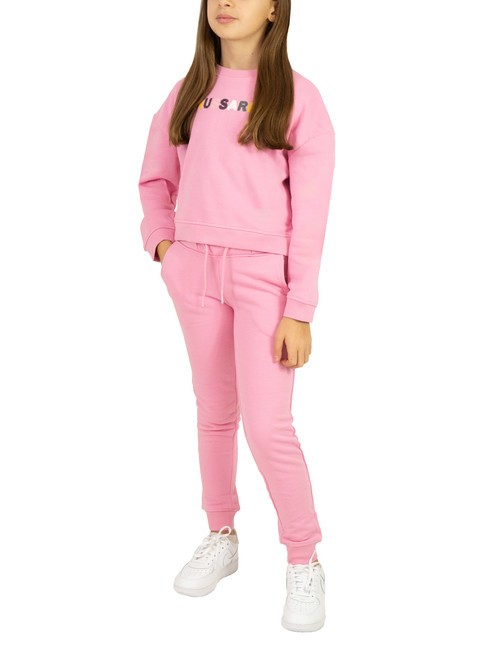 TRUSSARDI STORK Tuta felpa e pantalone beconia pink - Tute bambini