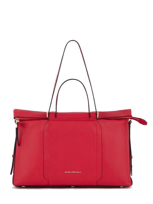 PIQUADRO CIRCLE  Borsa porta PC 15,6", in pelle rosso3 - Cartelle Lavoro