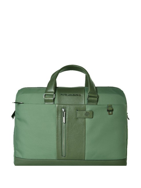 PIQUADRO BRIEF 2 Cartella porta PC 15,6" VERDE - Cartelle Lavoro