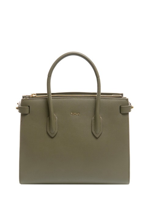 FURLA GARDENIA Borsa a mano in pelle stampa andromeda sage - Borse Donna