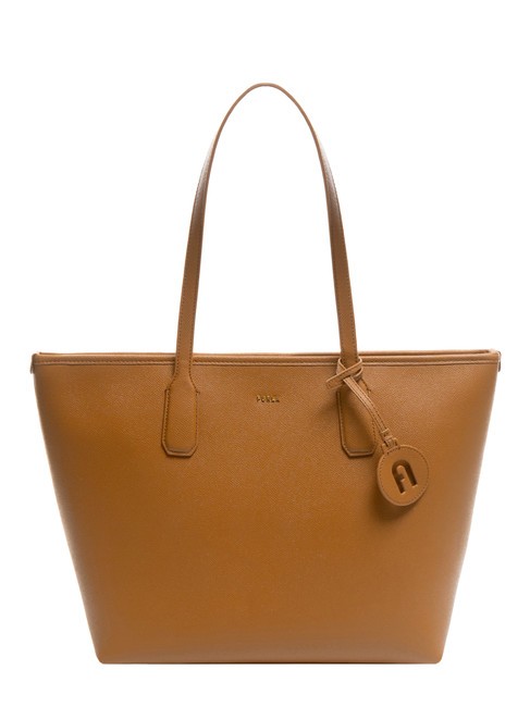 FURLA CLASSIC Borsa shopper in pelle stampa andromeda brandy - Borse Donna