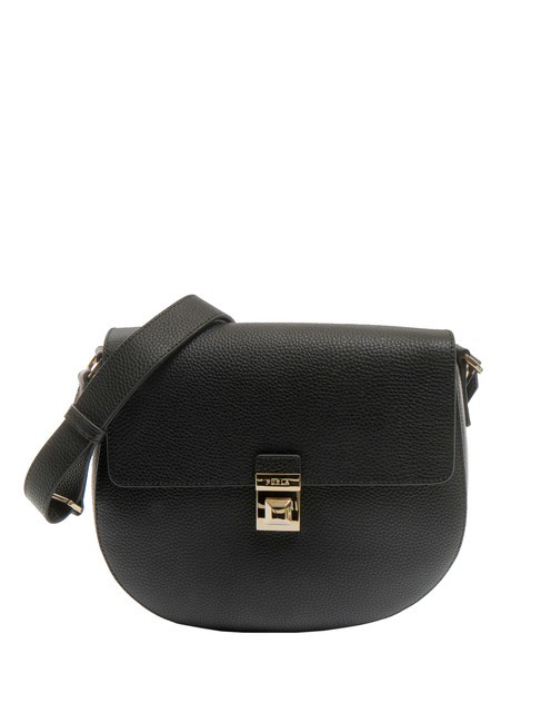 FURLA GLENN Borsa saddle in pelle stampa keria Nero - Borse Donna