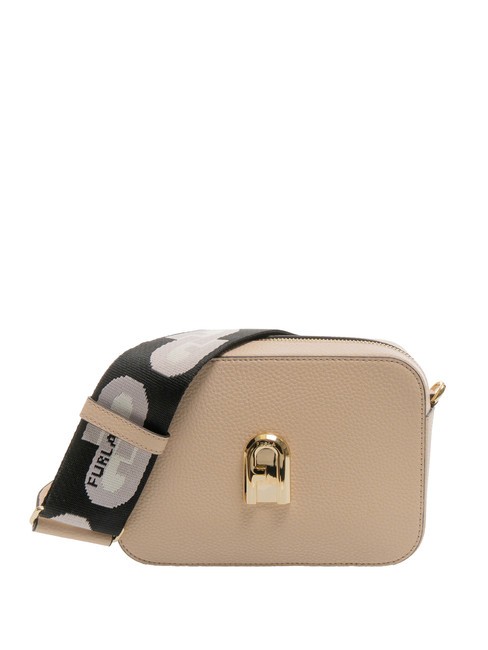 FURLA GARDENIA Borsa camera case in pelle stampa keria ballerina i+toni ghiaccio - Borse Donna