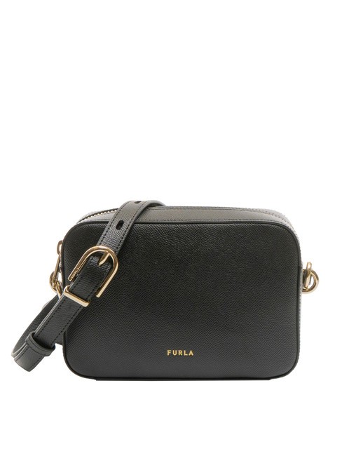 FURLA GARDENIA Borsa a tracolla in pelle stampa andromeda Nero - Borse Donna