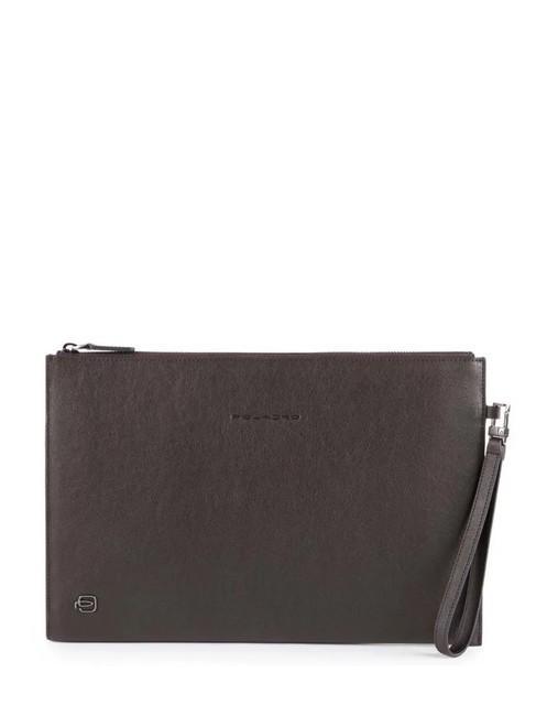 PIQUADRO BLACK SQUARE Pochette in pelle MORO - Porta tablet & Organizer