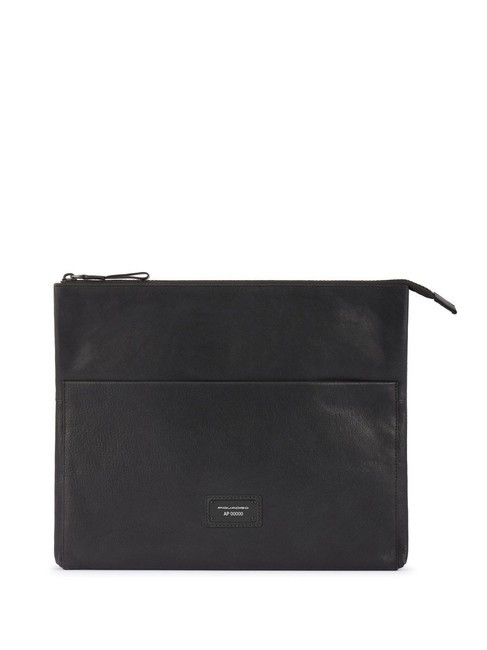 PIQUADRO HARPER Pochette piatta in pelle Nero - Porta tablet & Organizer