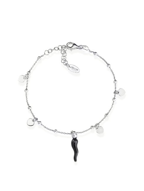 AMEN CORNETTI Bracciale in argento con ciondoli rodio - Bracciali Donna