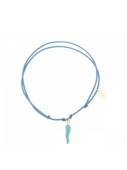 AMEN CORNETTI Bracciale con cornetto azzurro - Bracciali Donna