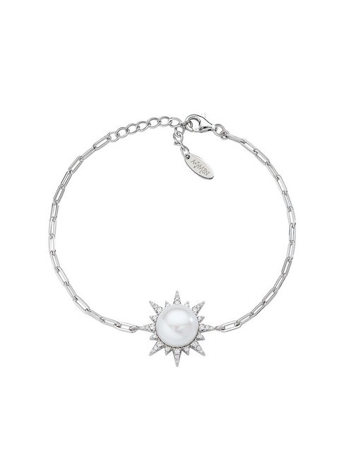 AMEN SOLE Bracciale in argento con perla rodio - Bracciali Donna