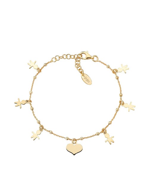 AMEN BOBOLINI Bracciale in argento con charms oro - Bracciali Donna