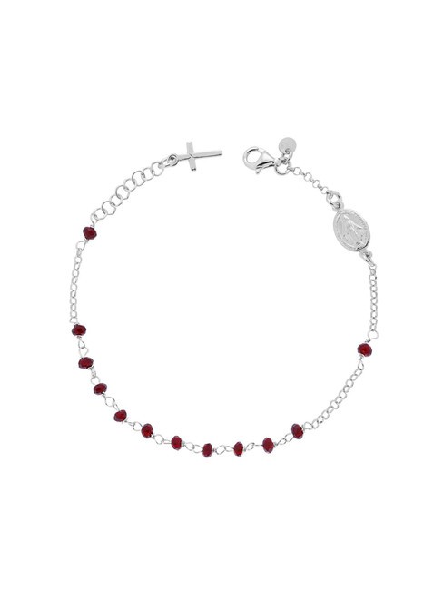 AMEN ROSARI Bracciale in argento con pietre rodio - Bracciali Donna