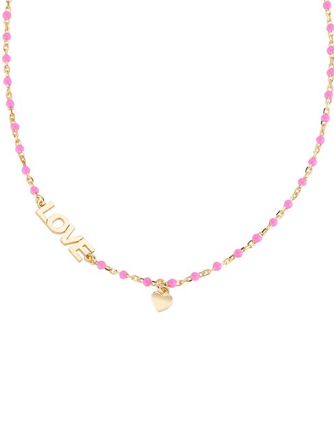 AMEN AMORE Collana in argento con pietre oro - Collane