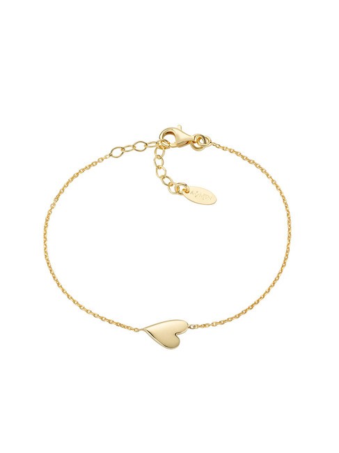 AMEN AMORE Bracciale in argento con cuore oro - Bracciali Donna