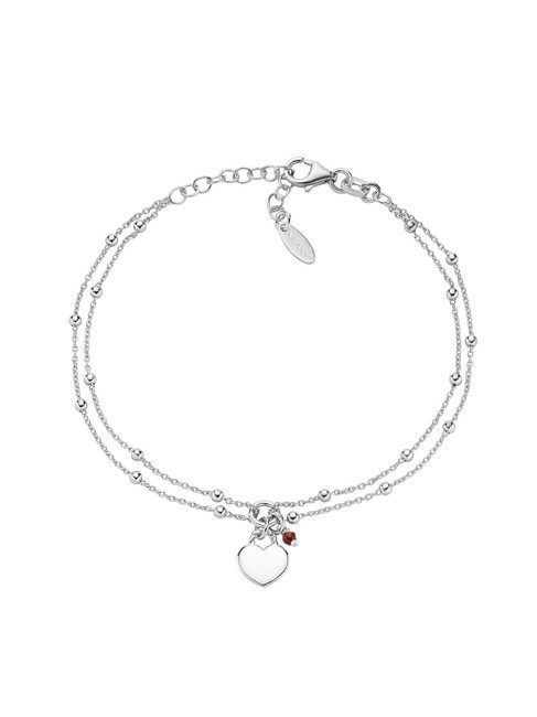 AMEN AMORE Bracciale in argento charm cuore rodio - Bracciali Donna